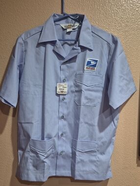 Men's USPS Letter Carrier Short Sleeve Shirt - Light Blue